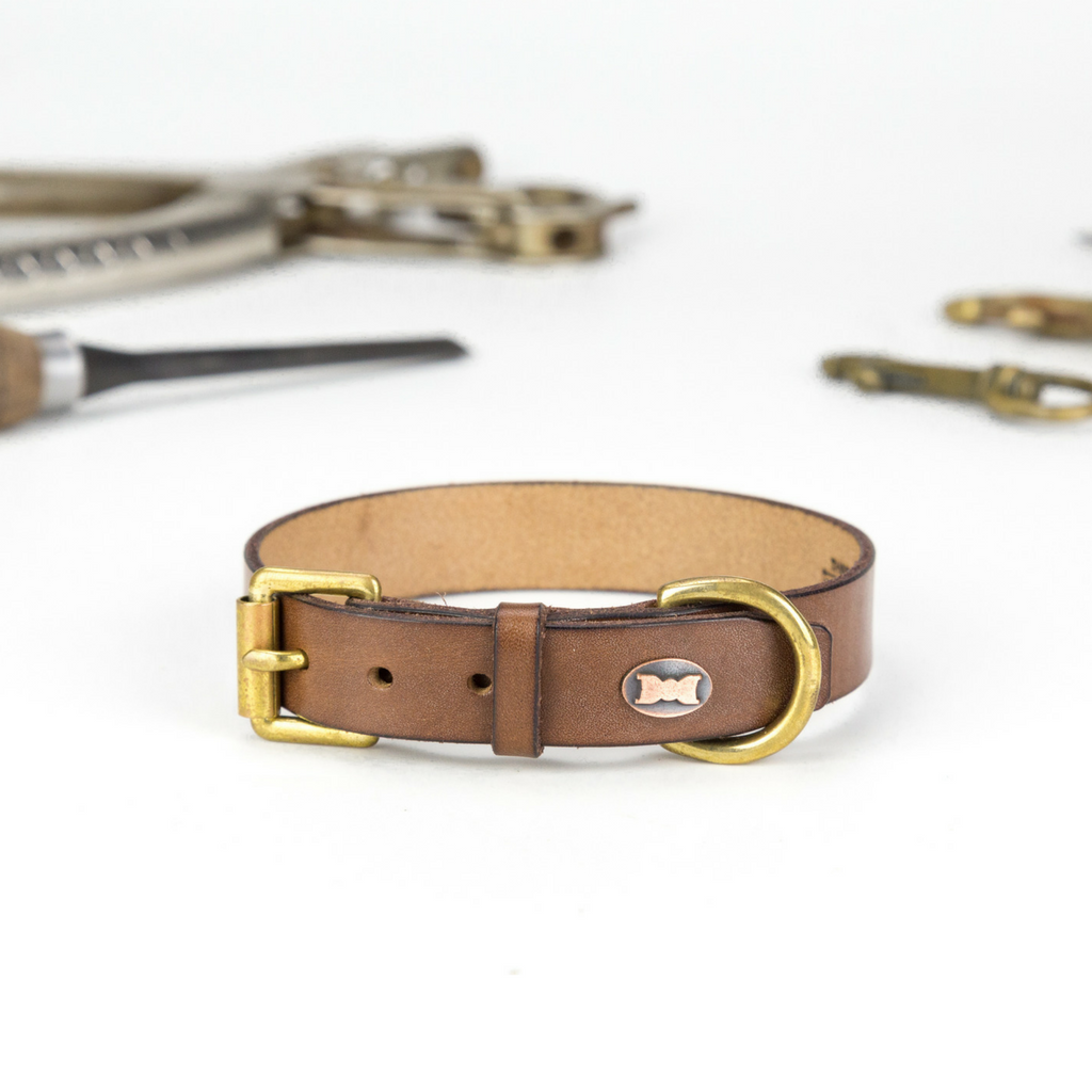 The Beddington Leather Dog Collar