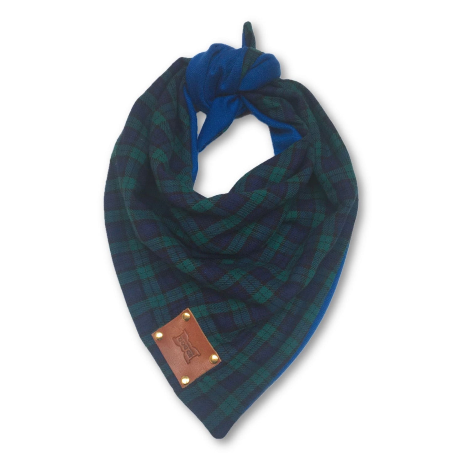 Smithfield Tartan Dog Bandana | Blue & Green