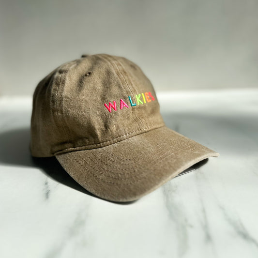 Unisex Embroidered WALKIES Cap | Khaki