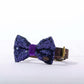 Bette Sequinned Dog Bow Tie | Blue & Purple